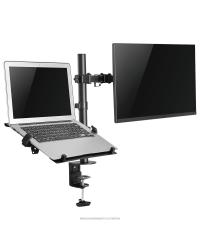 SUPORTE PARA MONITOR E NOTEBOOK COM ARTICULAÇÃO DUPLA - PLMSMN1A