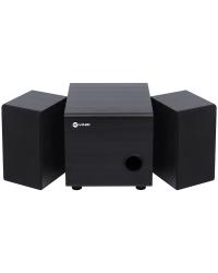 CAIXA DE SOM 2.1 TUNE 16W SUBWOOFER + 2 CAIXAS SATÉLITE EM MADEIRA - CXTU16W