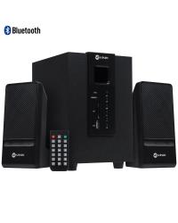 CAIXA DE SOM 2.1 GROOVE 20W SUBWOOFER + 2 CAIXAS SATÉLITE, EM MADEIRA - COM BLUETOOTH FM E CONTROLE REMOTO - CXGRO20W