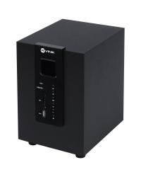 CAIXA DE SOM 2.1 GROOVE 20W SUBWOOFER + 2 CAIXAS SATÉLITE, EM MADEIRA - COM BLUETOOTH FM E CONTROLE REMOTO - CXGRO20W