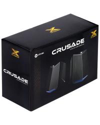 CAIXA DE SOM GAMER 2.0 CRUSADE 6W LED AZUL - CXGCR6W