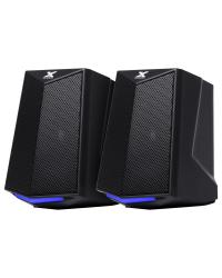 CAIXA DE SOM GAMER 2.0 CRUSADE 6W LED AZUL - CXGCR6W