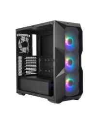 GABINETE MASTERBOX TD500 MID TOWER COM LED ARGB PRETO - MCB-D500D-KANN-S01