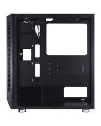 GABINETE GAMER EATX VX GAMING SAGITARIUS COM VIDRO TEMPERADO PRETO FRONTAL COM 3 FANS E FITA LED RGB