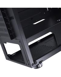 GABINETE GAMER EATX VX GAMING SAGITARIUS COM VIDRO TEMPERADO PRETO FRONTAL COM 3 FANS E FITA LED RGB