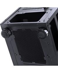 GABINETE GAMER EATX VX GAMING SAGITARIUS COM VIDRO TEMPERADO PRETO FRONTAL COM 3 FANS E FITA LED RGB