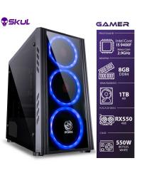 COMPUTADOR GAMER 5000 - I5 9400F 2.9GHZ 9ª GER. MEM. 8GB DDR4 HD 1TB RX550 4GB FONTE 500W