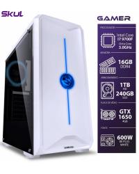 COMPUTADOR GAMER 7000 - I7 9700F 3.0GHZ 9ª GER. MEM. 16GB DDR4 SSD 240GB HD 1TB GTX 1650 4GB FONTE 600W WHITE