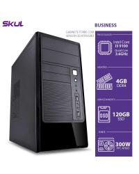 COMPUTADOR BUSINESS B300 - I3 9100 3.6GHZ 9ª GER MEM 4GB DDR4 SSD 120GB GABINETE TORRE COM SENSOR DE INTRUSAO 200W LINUX