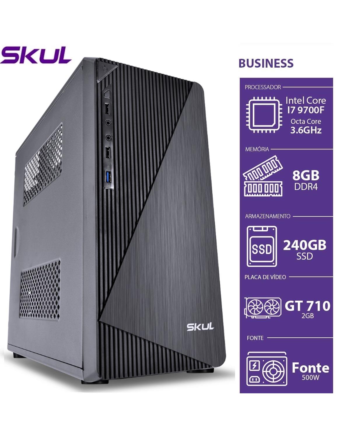 COMPUTADOR BUSINESS B700 - I7 9700F 3.0GHZ MEM 8GB DDR4 SSD 240GB GT 710 2GB FONTE 500W