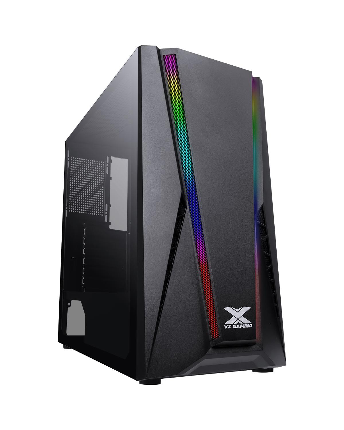 GABINETE GAMER VX GAMING FEUX RGB COM JANELA ACRILICA - PRETO