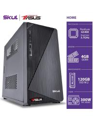 COMPUTADOR HOME H200 POWERED BY ASUS-PENTIUM DUAL CORE G5400 3.7GHZ MEM 4GB DDR4 SSD M.2 120GB HDMI/VGA FONTE 250W