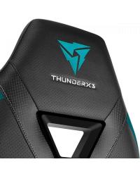 Cadeira Gamer DC3 Preta/Ciano THUNDERX3