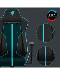 Cadeira Gamer BC7 Larger 150kg Black Cyan THUNDERX3