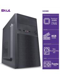 COMPUTADOR HOME H200 - PENTIUM DUAL CORE G5400 3.7GHZ 8GB DDR4 SEM HD HDMI/VGA FONTE 200W