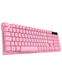 TECLADO GAMER VX GAMING CERBERUS ROSA ABNT2 MULTIMÍDIA COM LED 7 CORES SENSACAO MECANICA USB 1.8M - GTH200R7