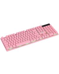 TECLADO GAMER VX GAMING CERBERUS ROSA ABNT2 MULTIMÍDIA COM LED 7 CORES SENSACAO MECANICA USB 1.8M - GTH200R7