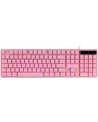 TECLADO GAMER VX GAMING CERBERUS ROSA ABNT2 MULTIMÍDIA COM LED 7 CORES SENSACAO MECANICA USB 1.8M - GTH200R7