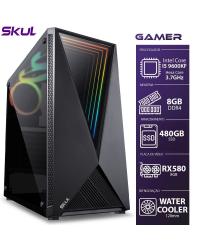 COMPUTADOR GAMER 5000 - I5 9600KF 3.7GHZ 9ªG. MEM.8GB DDR4 SSD 480GB RX580 8GB WATER COOLER 120MM FONTE 600W