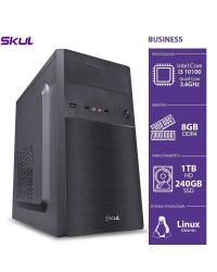 COMPUTADOR BUSINESS B300 - I3 10100 3.6GHZ 10ªGER MEM 8GB DDR4 SSD 240GB HD 1TB HDMI/VGA FONTE 300W PFC ATIVO