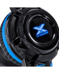 HEADSET VX GAMING TARANIS V2 P2 COM MICROFONE - PRETO E AZUL