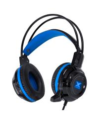 HEADSET VX GAMING TARANIS V2 P2 COM MICROFONE - PRETO E AZUL