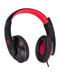 HEADSET GAMER VX GAMING V BLADE II USB COM MICROFONE RETRÁTIL E AJUSTE DE HASTE PRETO COM VERMELHO - GH200