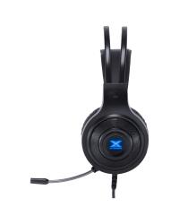 HEADSET GAMER VX GAMING LUGH LED AZUL USB COM MICROFONE FLEXIVEL - GH300