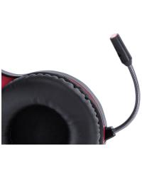 HEADSET GAMER VX GAMING LUGH LED VERMELHO USB COM MICROFONE FLEXIVEL - GH300