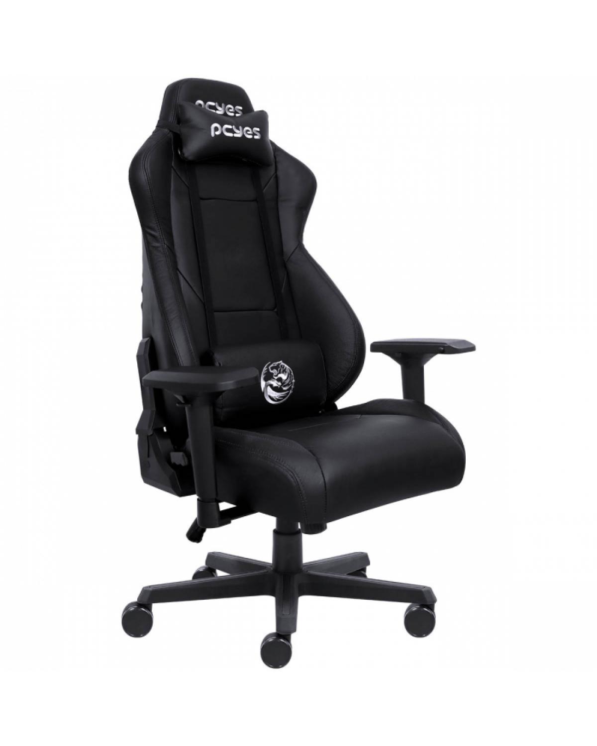 CADEIRA GAMER MAD RACER V8 BLACK SERIES - COURO LEGITIMO - CADGV8BLS