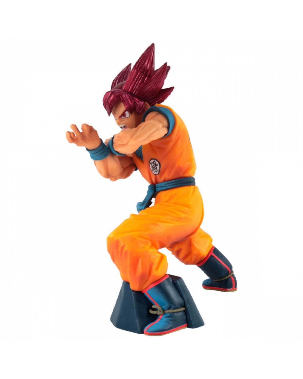 FIGURE DRAGON BALL SUPER - GOKU SUPER SAYAJIN GOD - BLOOD OF