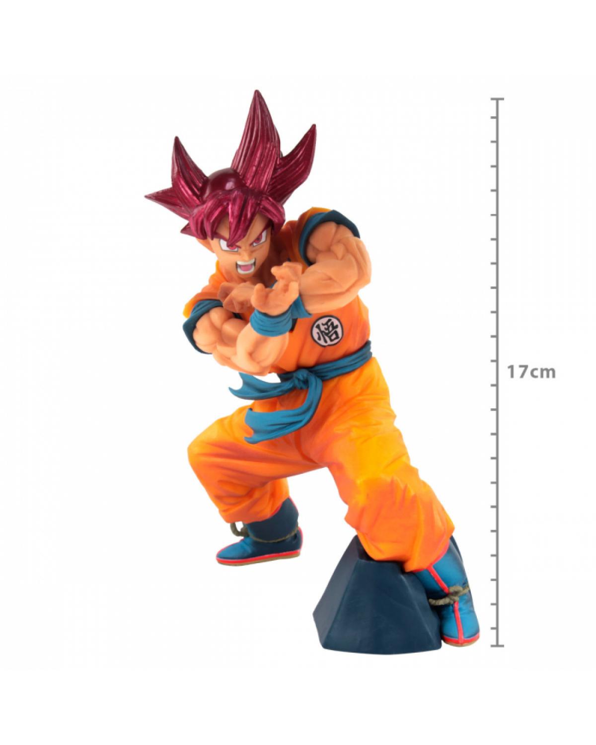 FIGURE DRAGON BALL SUPER - GOKU SUPER SAYAJIN GOD - BLOOD OF