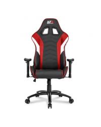 CADEIRA GAMER DT3 SPORTS ELISE PRETA COM VERMELHO