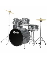 BATERIA ACUSTICA - LINHA SONORA - 22", 10", 12", 14", 16" - COM KIT DE FERRAGENS E BANCO - GRAY SPARKLE - BST1954GS