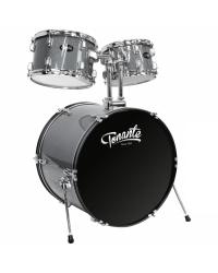 BATERIA ACUSTICA - LINHA SONORA - 22", 10", 12", 14", 16" - COM KIT DE FERRAGENS E BANCO - GRAY SPARKLE - BST1954GS