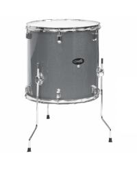 BATERIA ACUSTICA - LINHA SONORA - 22", 10", 12", 14", 16" - COM KIT DE FERRAGENS E BANCO - GRAY SPARKLE - BST1954GS