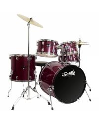 BATERIA ACUSTICA - LINHA SONORA - 22", 10", 12", 14", 16" - COM KIT DE FERRAGENS E BANCO - WINE SPARKLE - BST1954WS