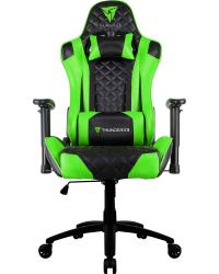 Cadeira Gamer Profissional TGC12 Preta/Verde THUNDERX3