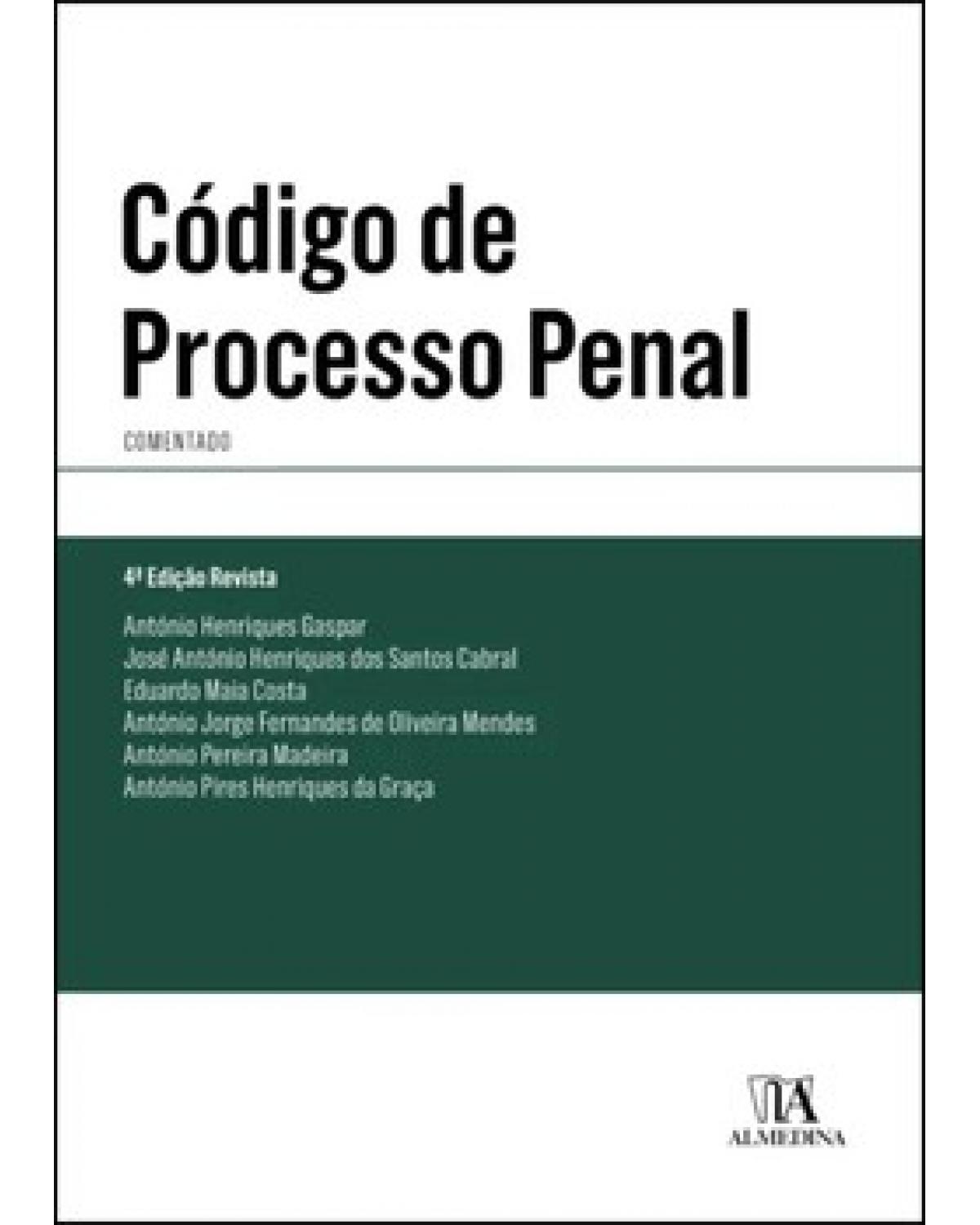 Código de processo penal comentado - 4ª Edição | 2022