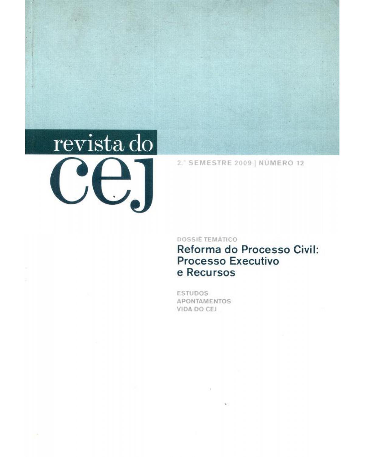 Revista do CEJ: nº 12 - 2º semestre 2009 - 1ª Edição | 2010