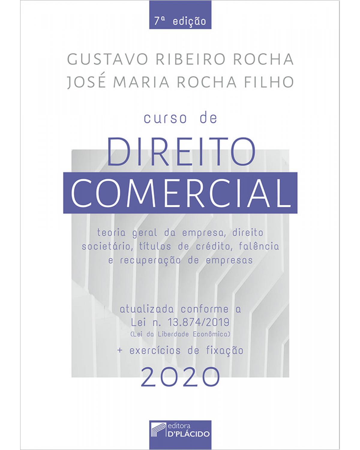 Curso de direito comercial - 7ª Edição | 2020