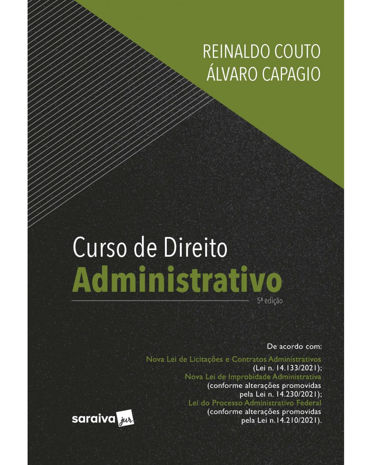 Curso de direito administrativo - 5ª Edição | 2022