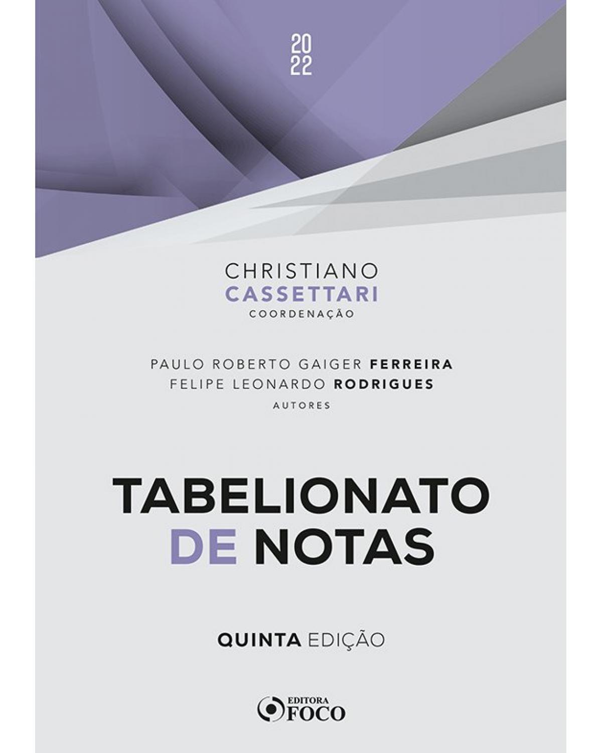 Tabelionato de notas - 5ª Edição | 2022