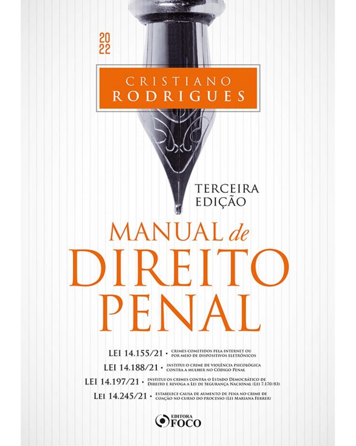 Manual de direito penal - 3ª Edição | 2022