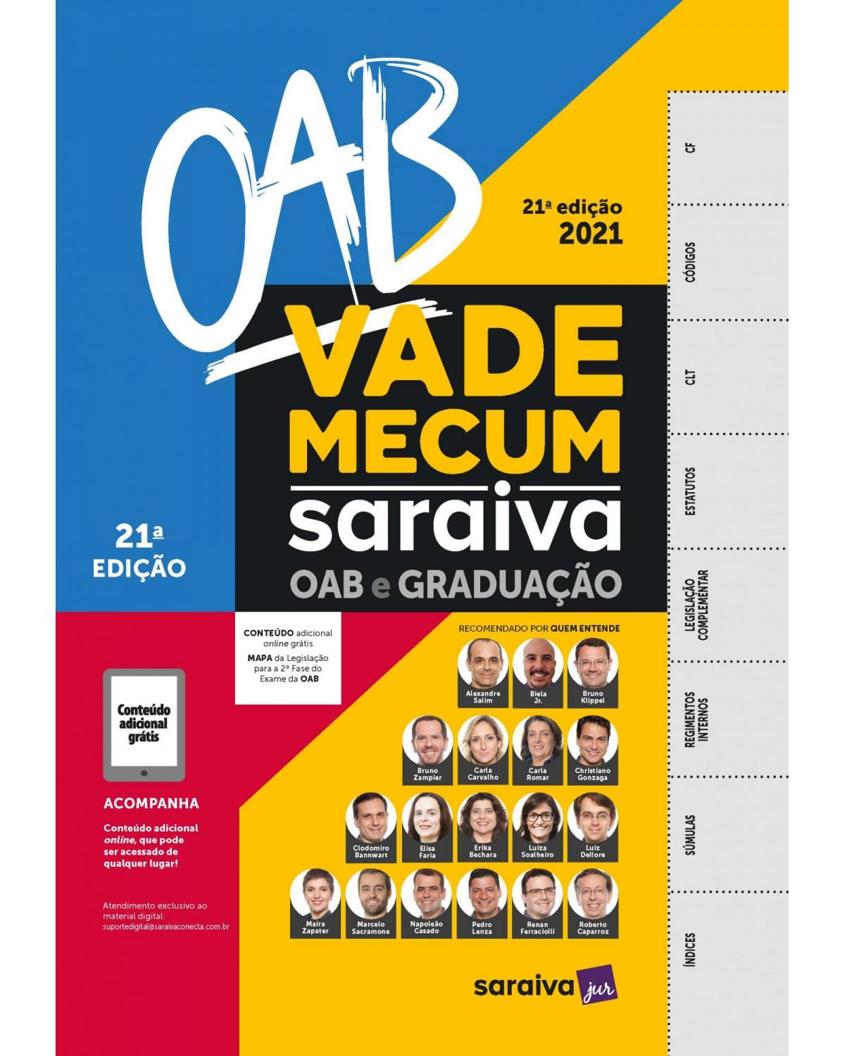 Vade mecum - OAB e graduação - 21ª Edição | 2021