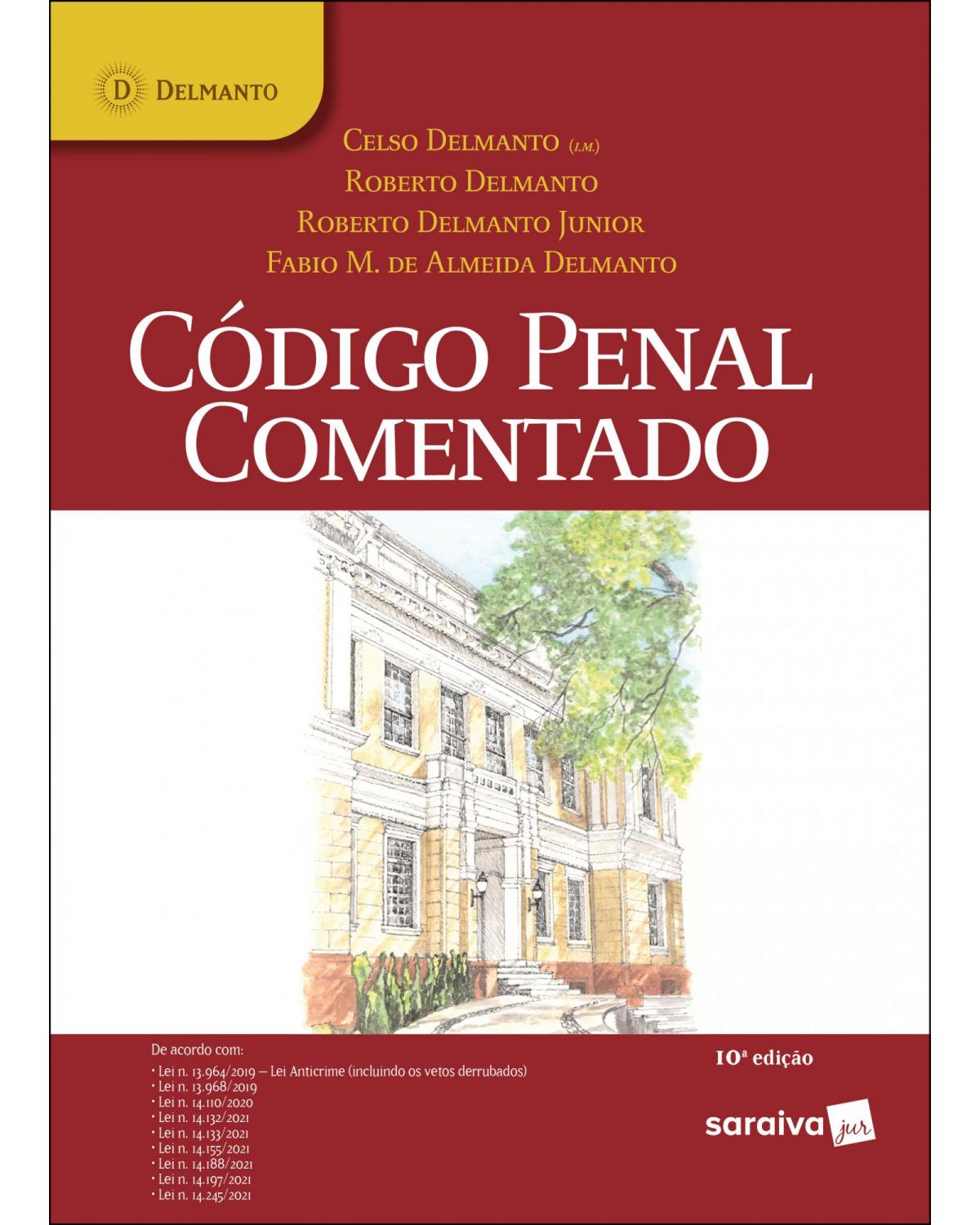 Código penal comentado - 10ª Edição | 2022