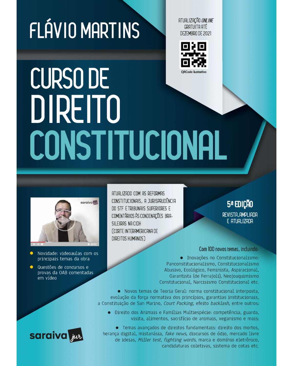 Curso de direito constitucional - 5ª Edição | 2021