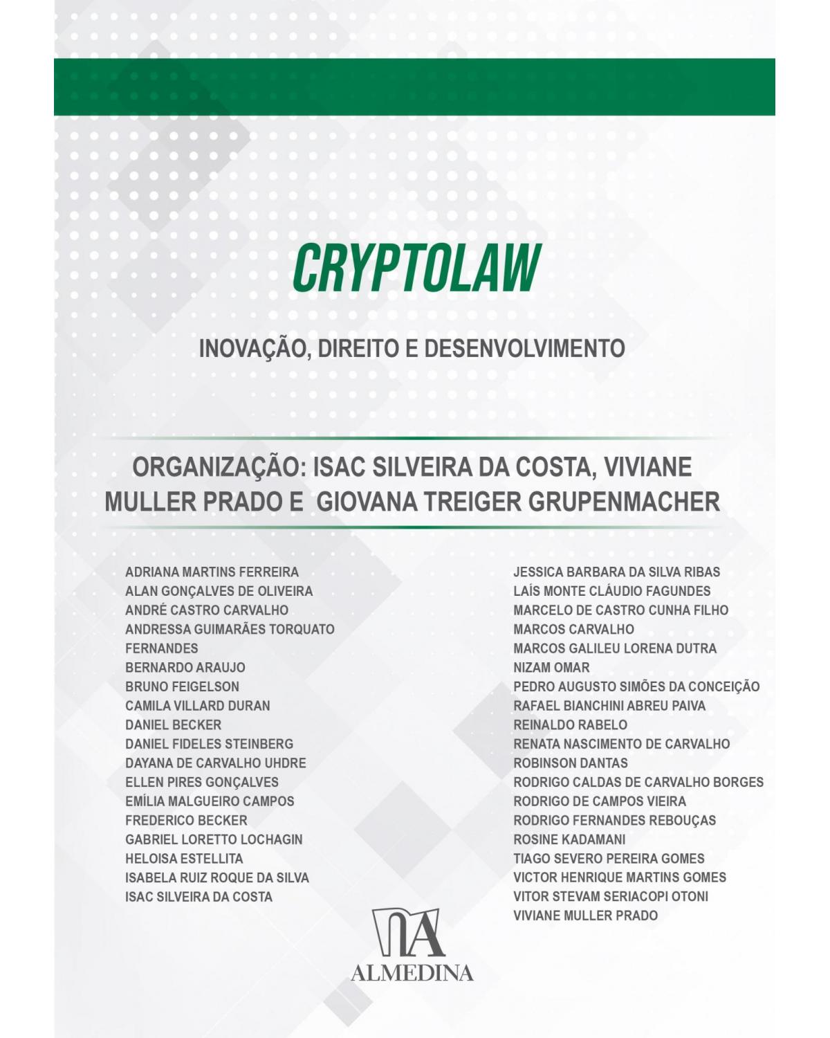 Cryptolaw: Inovação, direito e desenvolvimento - 1ª Edição | 2020