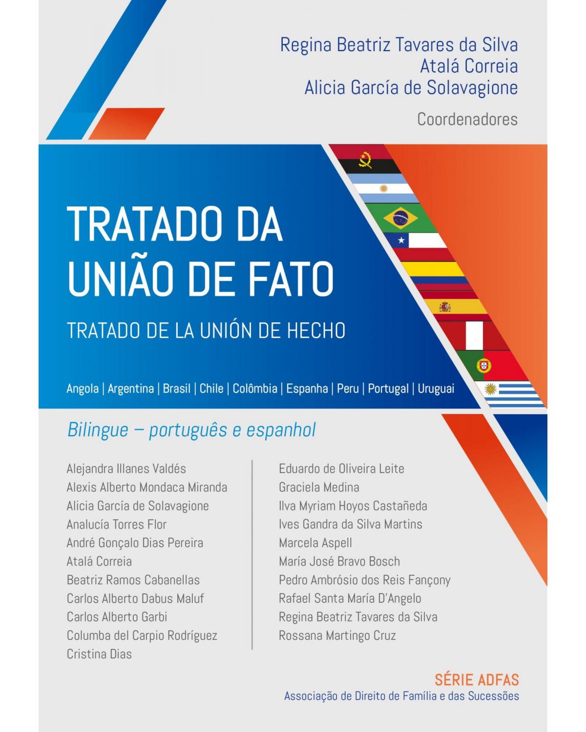 Tratado da união de fato – Tratado de la unión de hecho - Angola | Argentina | Brasil | Chile | Colômbia | Espanha | Peru | Portugal | Uruguai – estudos em português e espanhol - 1ª Edição | 2021