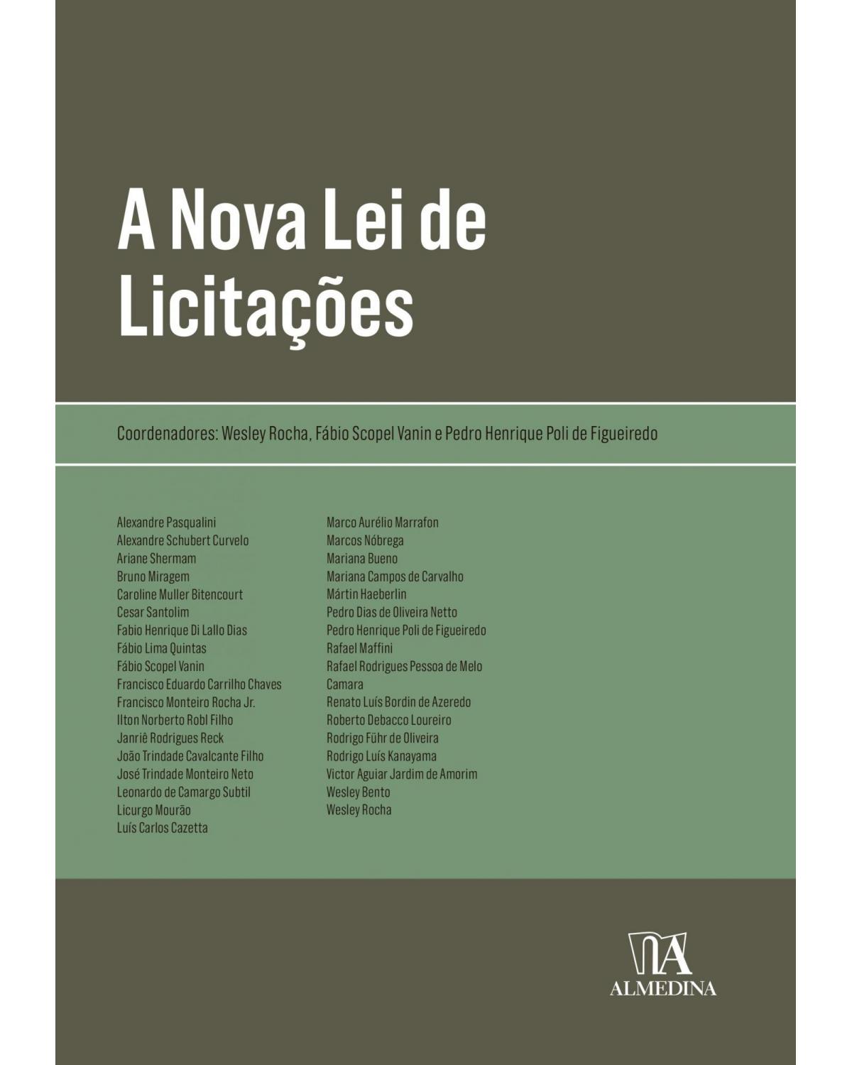 A nova lei de licitações - 1ª Edição | 2021